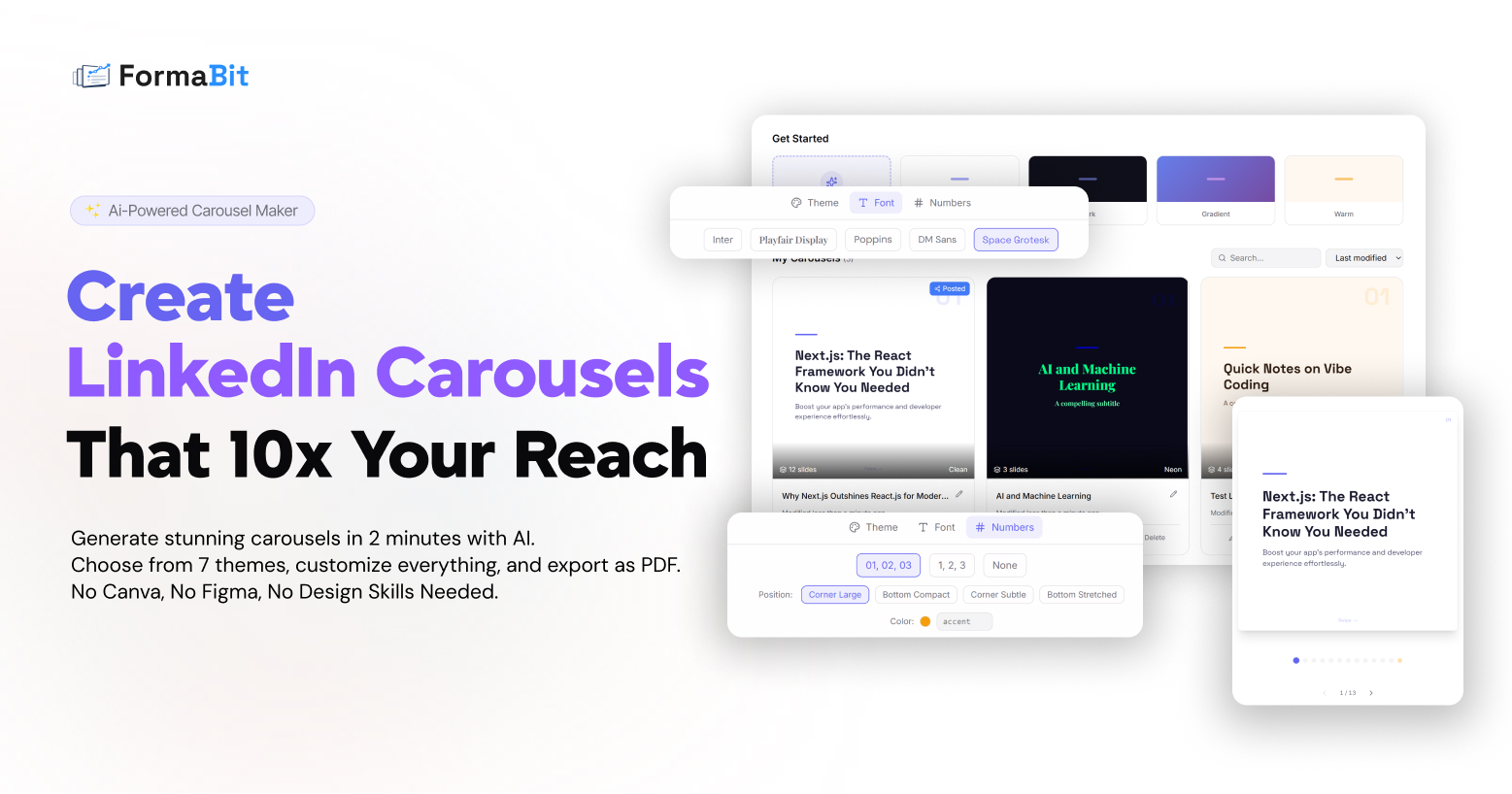 FormaBit — AI LinkedIn Carousel Maker |...